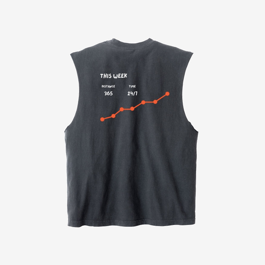 Stackin' Days - Cutoff, Vintage Black
