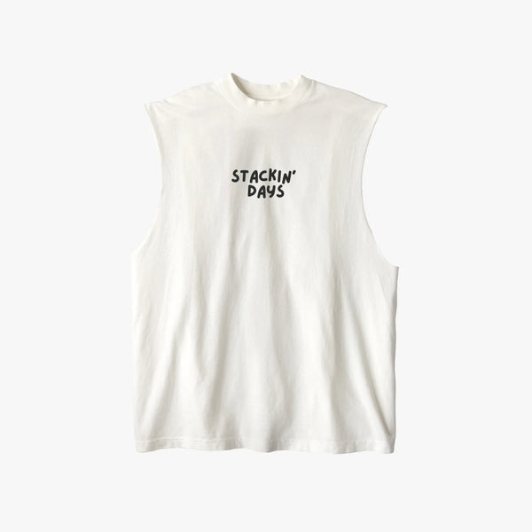 Stackin' Days - Cutoff, Off White
