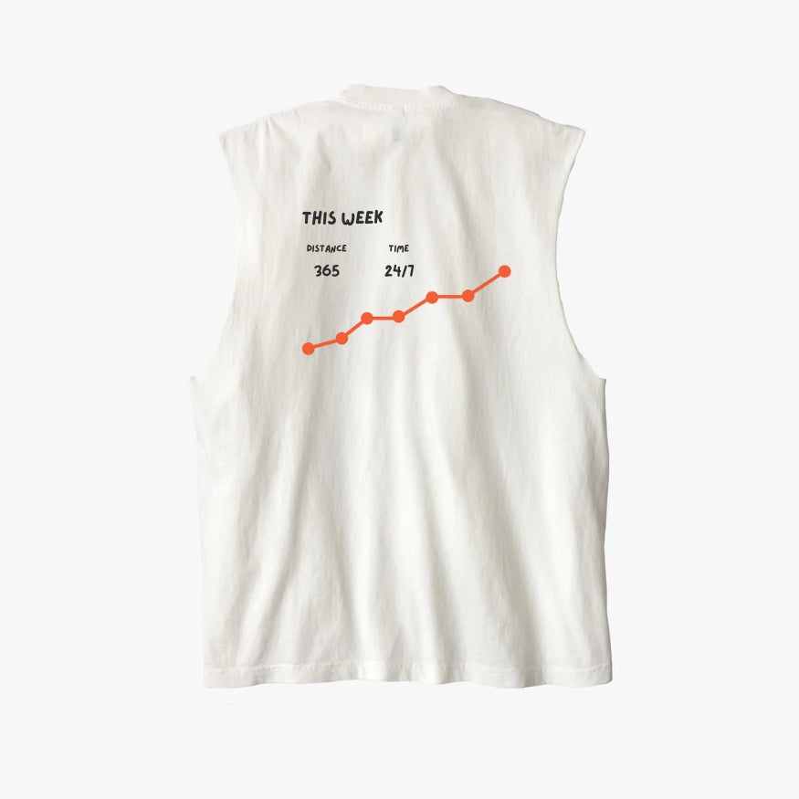 Stackin' Days - Cutoff, Off White