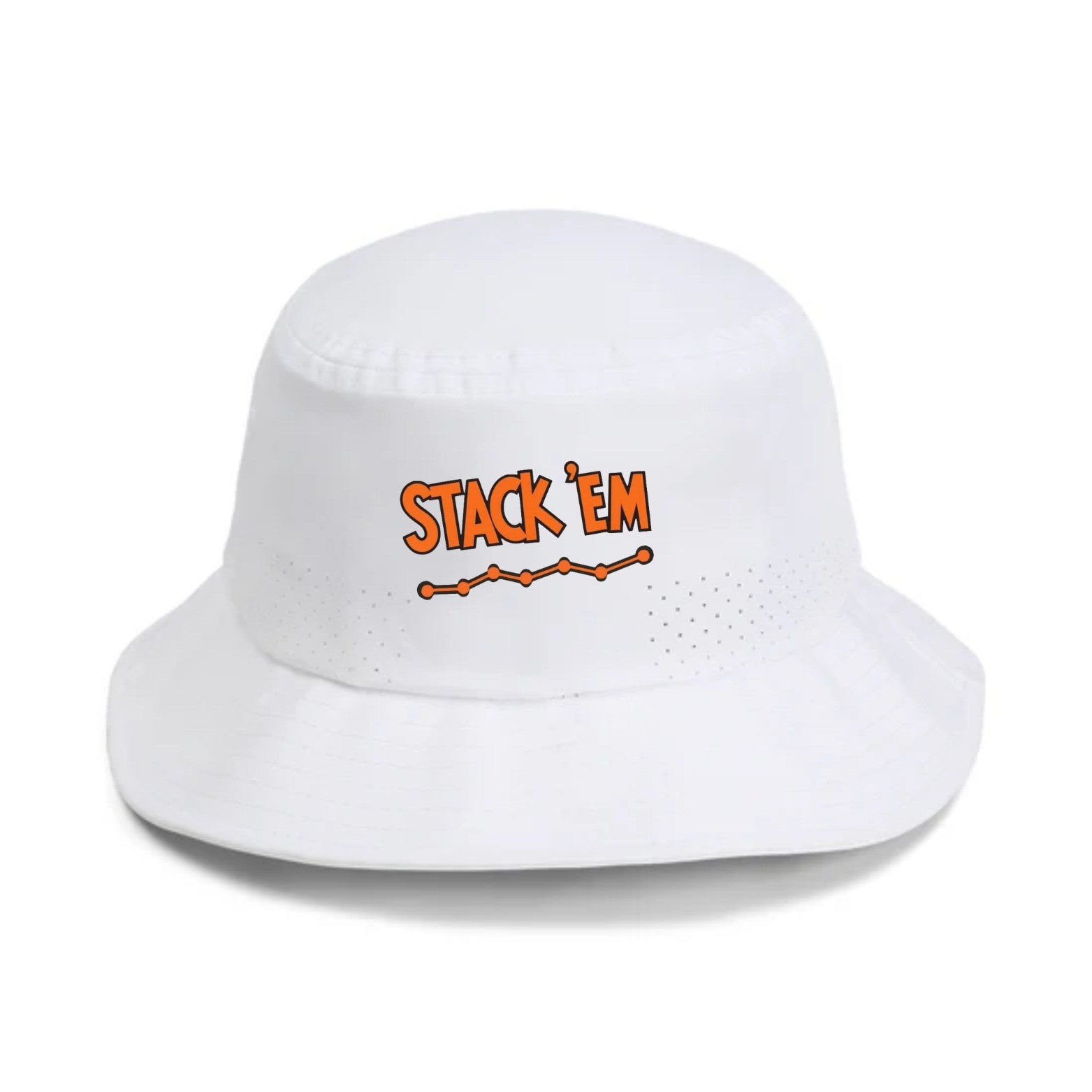 Stack' Em - Bucket Hat White