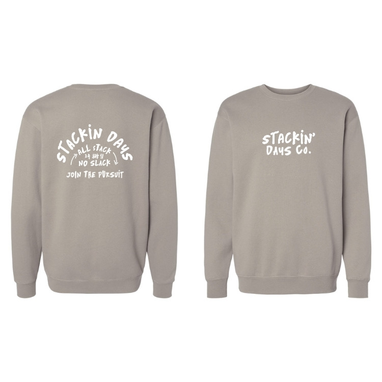 Stackin' Days Crewneck Asphalt