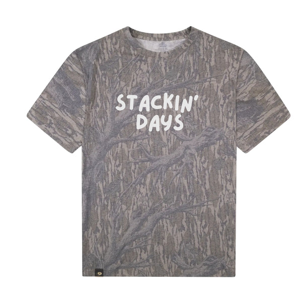 Stackin' Days -  Mossy Oak Camo SS Tri-Blend Shirt
